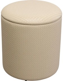 Stool Venezia Storage Beige Ø40cm - Μπεζ