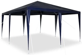 vidaXL Σκηνή Πάρτυ Μπλε, Λευκό 400 x 400 x 266 εκ Πολυεστέρας, Χάλυβας
