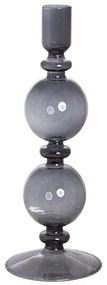 Κηροπήγιο Γυάλινο Γκρί 25x9cm Etoile LM-543