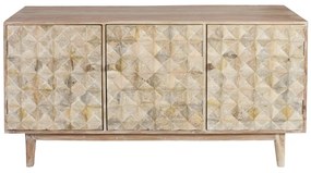 Artekko Attari Μασίφ Ξύλινος Μπουφές σε Λευκή Πατίνα (160x45x80)cm - 720-1300-WHITE - 720-1300-WHITE