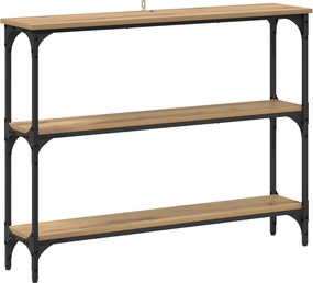 vidaXL Τραπέζι κονσόλας Artisan Oak 100 x 22,5 x 75 εκ