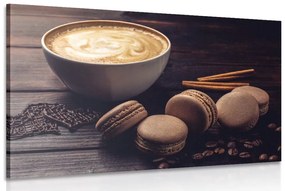 Εικόνα καφέ με αμυγδαλωτά σοκολάτα - 60x40