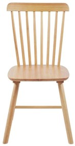 Καρέκλα Melia rubberwood σε φυσική απόχρωση 45x51x87εκ 4αδα 45x51x87 εκ.
