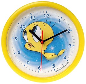 Ρολόι Τοίχου Tweety H090 Φ25cm Yellow Ango Πλαστικό