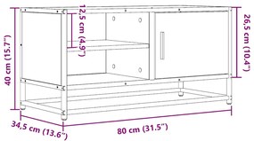 ΈΠΙΠΛΟ ΤΗΛΕΟΡΑΣΗΣ ΚΑΦΕ ΔΡΥΣ 80X34,5X40ΕΚ ΕΠΕΞ. ΞΥΛΟ/ΜΕΤΑΛΛΟ 848823