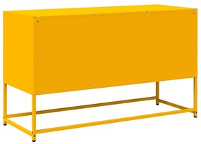 Έπιπλο Τηλεόρασης Μουσταρδί Κίτρινο 100,5x39x60,5εκ. από Ατσάλι - Κίτρινο