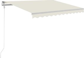 vidaXL Tέντα Συρόμενη Αυτόματη Κρεμ 300 x 250 εκ.