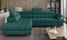 Γωνιακός καναπές Sapphire-Prasino-Αριστερή