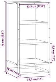 ΡΑΦΙΕΡΑ ΚΑΦΕ ΔΡΥΣ 35,5X35X76 ΕΚ. ΕΠΕΞ. ΞΥΛΟ + ΜΕΤΑΛΛΟ 848949