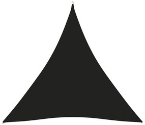 vidaXL Πανί Σκίασης Τρίγωνο Μαύρο 5 x 5 x 5 μ. από Ύφασμα Oxford