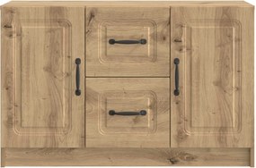 vidaXL Πλαϊνό γραφείο Artisan Δρυς 89 x 34,5 x 57 εκ.