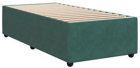 ΚΡΕΒΑΤΙ BOXSPRING ΜΕ ΣΤΡΩΜΑ ΣΚΟΥΡΟ ΠΡΑΣΙΝΟ 90X190 ΕΚ. ΒΕΛΟΥΔΙΝΟ 3289929