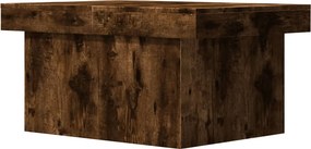 vidaXL Τραπεζάκι Σαλονιού Καπνιστή Δρυς 80x55x40 εκ. Επεξεργ. Ξύλο