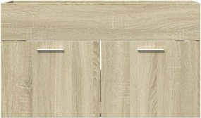 vidaXL Ντουλάπι Νιπτήρα Sonoma Δρυς 80 x 38,5 x 46 εκ. από Επεξ. Ξύλο