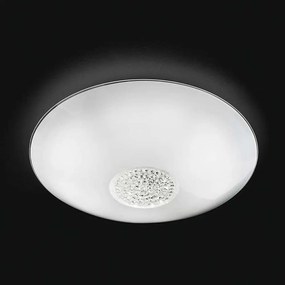 Φωτιστικό Οροφής - Πλαφονιέρα 6584 B LN 24W Led Φ50cm White Perenz Κρύσταλλο