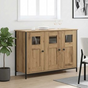 vidaXL Πλαϊνό γραφείο Artisan Δρυς 100 x 35 x 70 εκ.