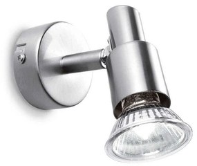 Φωτιστικό Τοίχου-Απλίκα Slem 018829 6x10x13cm 1xGU10 50W Nickel Ideal Lux