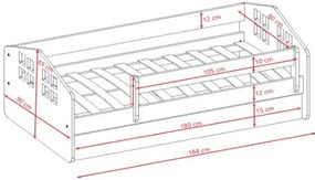 Παιδικό κρεβάτι Kacper-180 x 80