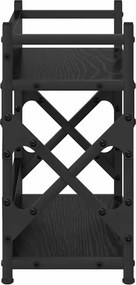 vidaXL Σταντ Εκτυπωτή Μαύρη Οξυά 40 x 20 x 40 εκ Επεξεργασμένο ξύλο