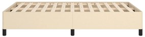 vidaXL Σκελετός Κρεβατιού Χωρίς Στρώμα Κρεμ 120x200 εκ. Υφασμάτινο