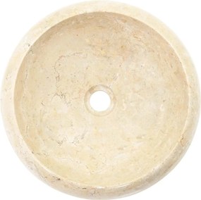 vidaXL Νιπτήρας Κρεμ 40 x 12 εκ. Μαρμάρινος