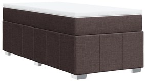 ΚΡΕΒΑΤΙ BOXSPRING ΜΕ ΣΤΡΩΜΑ ΣΚΟΥΡΟ ΚΑΦΕ 90X200 ΕΚ. ΥΦΑΣΜΑΤΙΝΟ 3285445