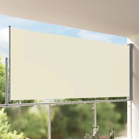 vidaXL Σκίαστρο Πλαϊνό Συρόμενο Βεράντας Κρεμ 160 x 300 εκ.