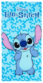 Παιδική Πετσέτα Θαλάσσης Microfiber (70x140) Dimcol Lilo &amp; Stitch 92 Sky Blue