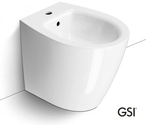 GSI Modo Swirl Μπιντέ Δαπέδου Λευκό Πορσελάνινο 52cm