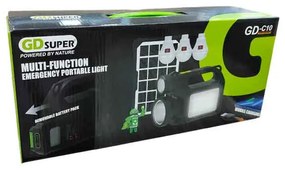 GDSuper Ηλιακό σύστημα φωτισμού 30W 28LED GD-C10 - Multi-Function Emergency Portable Light