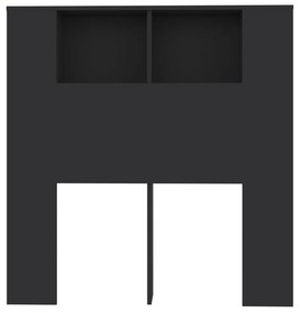 Κεφαλάρι Με Αποθηκευτικό Χώρο Μαύρο 100 x 18,5 x 104,5 εκ. - Μαύρο