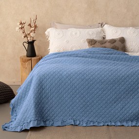 Κουβερλί King Size (260x240) Palamaiki Jocelyn Μπλε