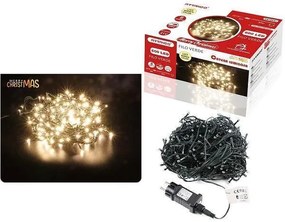 600 Χριστουγεννιάτικα Λαμπάκια LED Θερμό Λευκό 33Μ Εξωτερικού χώρου σε Σειρά με Πράσινο Καλώδιο Arrango AN79651