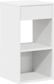 vidaXL Κομοδίνα με συρτάρι 2 τεμάχια Λευκό 35x34x66,5 cm