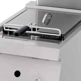 Heavy Duty Deep Fryer - 1 x 12L - Single Unit - 70cm Deep - with Drain Tap - Gas