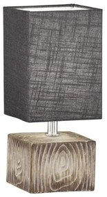 Επιτραπέζιο Φωτιστικό Ξύλο Hauke 50642 Fischer Honsel-50642-Γκρι 50642