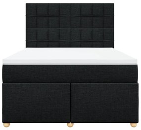 ΚΡΕΒΑΤΙ BOXSPRING ΜΕ ΣΤΡΩΜΑ ΜΑΥΡΟ 160X200 ΕΚ. ΥΦΑΣΜΑΤΙΝΟ 3293633