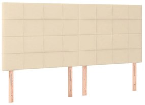 ΚΡΕΒΑΤΙ BOXSPRING ΜΕ ΣΤΡΩΜΑ ΚΡΕΜ 180X200 ΕΚ. ΥΦΑΣΜΑΤΙΝΟ 3131454