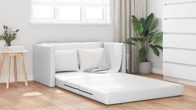 vidaXL Καναπές Κρεβάτι 2-σε-1 Λευκό 124x71x78 cm Τεχνητό Δέρμα