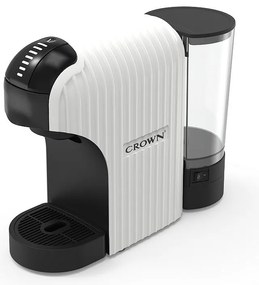 Μηχανή εσπρέσο 7σε1 Crown CCM-1531W 20 bar, 0,9 l, 7 προσαρμογείς, ενδείξεις LED, έλεγχος μήκους καφέ, Λευκό/μαύρο