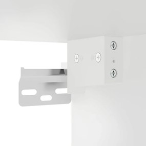 vidaXL Έπιπλο Τηλεόρασης Επιτοίχιο Λευκό 40x34,5x40 εκ.