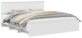 vidaXL Σκελετός Κρεβατιού Λευκό 180 x 200 cm Επεξεργασμένο ξύλο