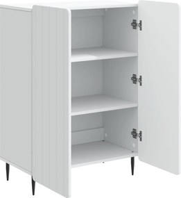 vidaXL Πλαϊνό γραφείο Λευκό 66 x 34,5 x 92 εκ. Επεξεργασμένο Ξύλο