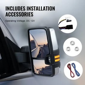 VEVOR Power Heated Tow Mirrors for Chevrolet Silverado (2003-2007)/GMC/Cadillac