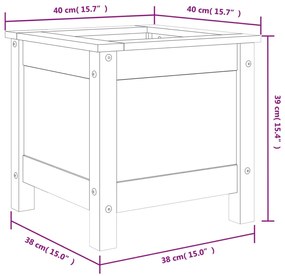 ΖΑΡΝΤΙΝΙΕΡΑ ΜΑΥΡΗ 40 X 40 X 39 ΕΚ. ΑΠΟ ΜΑΣΙΦ ΞΥΛΟ ΠΕΥΚΟΥ 825251