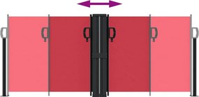 vidaXL Σκίαστρο Πλαϊνό Συρόμενο Κόκκινο 100 x 600 εκ.