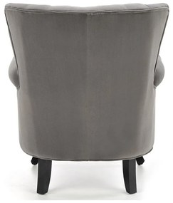 Πολυθρόνα Houston 1105, Γκρι, 87x73x70cm, 18 kg, Ταπισερί, Πόδια: Ξύλο | Epipla1.gr