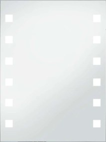 vidaXL Καθρέφτης Μπάνιου Τοίχου με LED 60 x 80 εκ.
