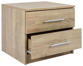 ΚΟΜΟΔΙΝΟ ΜΕΛΑΜΙΝΗΣ CHELSEA HM2220.02 SONAMA 48X40,5X41,5 εκ.
