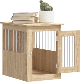vidaXL Κλουβί Σκύλου Sonoma Δρυς 45 x 62 x 59 εκ. Επεξεργ. Ξύλο